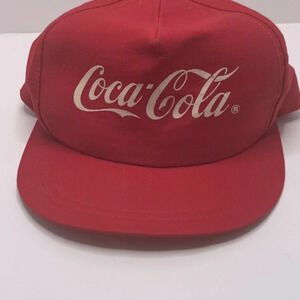 Vintage Coca Cola Trucker Cap Hat baseball red ret